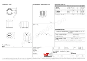 744025001 Datasheet Cover