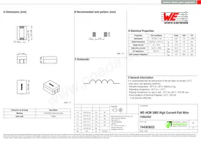 744303022 Datasheet Cover