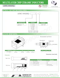 AIMC-0402HQ-9N5J-T Datasheet Pagina 2