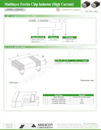 AIML-1206HC-100M-T數據表 頁面 2