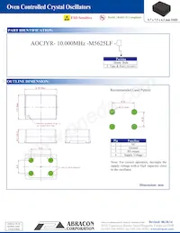 AOCJYR-10.000MHZ-M5625LF-T 데이터 시트 페이지 3