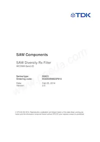 B39202B8823P810 Datasheet Pagina 3