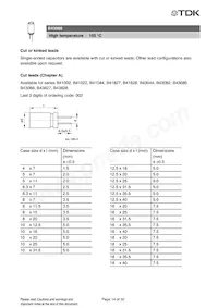 B43088F2686M 데이터 시트 페이지 14