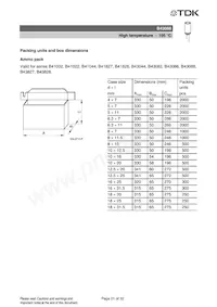 B43088F2686M Datasheet Page 21