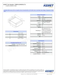 C0805V103KBRAC7800 Datasheet Cover