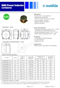 CDH80D48NP-222KC Datasheet Cover