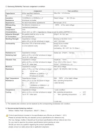 CL03C0R5CA3GNNC Datasheet Page 2