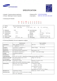 CL03C470JA3ANNC Datasheet Cover