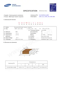 CL21A475KLCLQNC Datasheet Copertura