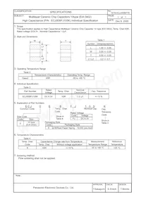 ECJ-0EBFJ105K Datasheet Page 2