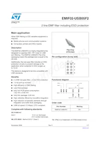 EMIF02-USB05F2 Datenblatt Cover