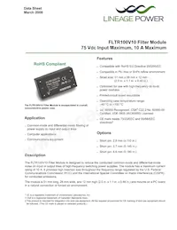 FLTR100V10數據表 封面