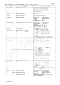 GRJ033R61A105ME11D Datasheet Pagina 2