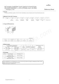 GRJ32DR72A225KE11L Datasheet Copertura