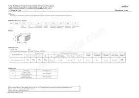 GRM188R60J226ME15D Datasheet Cover