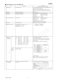 GRM21BC81C106KE15L Datasheet Pagina 2