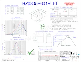 HZ0805E601R-10 Datenblatt Cover