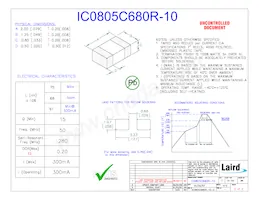 IC0805C680R-10 Datasheet Cover