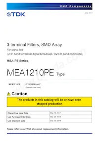 MEA1210PE400T001 Datasheet Copertura