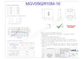 MGV0502R10M-10數據表 封面