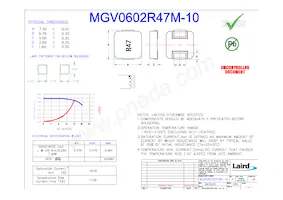 MGV0602R47M-10 Datasheet Cover