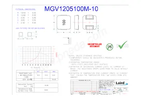 MGV1205100M-10數據表 封面