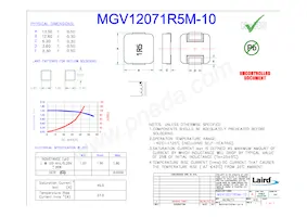 MGV12071R5M-10 Datasheet Copertura