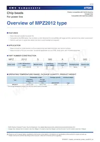 MPZ2012S300AT000 Datasheet Pagina 3