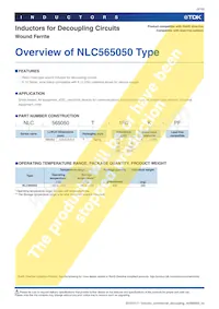 NLC565050T-821K-PF Datasheet Page 3