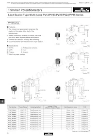 PV36W203C01A00 Datasheet Cover
