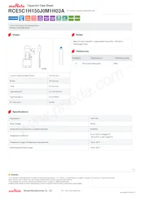 RCE5C1H150J0M1H03A 데이터 시트 표지