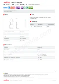 RCE5C1H822J1DBH03A Datasheet Cover