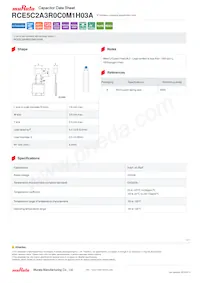 RCE5C2A3R0C0M1H03A Datasheet Cover