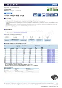 SPM10054T-220M-HZ Datasheet Cover