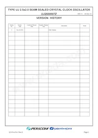 UJ2600007Z Datasheet Page 2