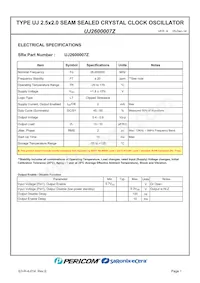 UJ2600007Z Datasheet Pagina 3