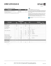 UMZ-195-D16-G Datasheet Pagina 2