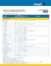 VCO-204TC Datasheet Copertura