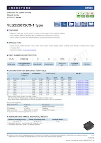 VLS252012CX-150M-1數據表 封面