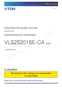 VLS252015ET-1R5N-CA Datenblatt Cover