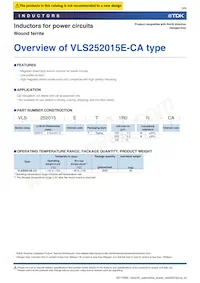 VLS252015ET-1R5N-CA Datasheet Pagina 3