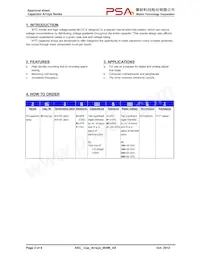 Y4C3B104K160CT Datasheet Page 2