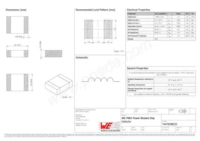 74479298222 Datasheet Cover