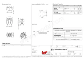 7448640412 Datasheet Cover