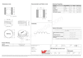 7449150079 Datasheet Cover