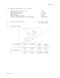 AA115C104K4R Datasheet Page 2