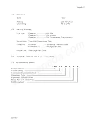 AA115C104K4R Datasheet Page 3