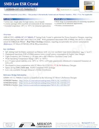 ABS06-107-32.768KHZ-T Datasheet Cover