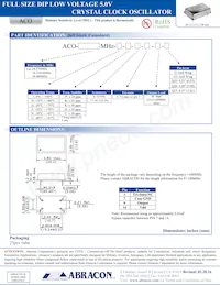 ACO-25.000MHZ-ECS 데이터 시트 페이지 2