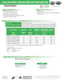 ASPI-0310FSSA-220M-T4 Datasheet Cover